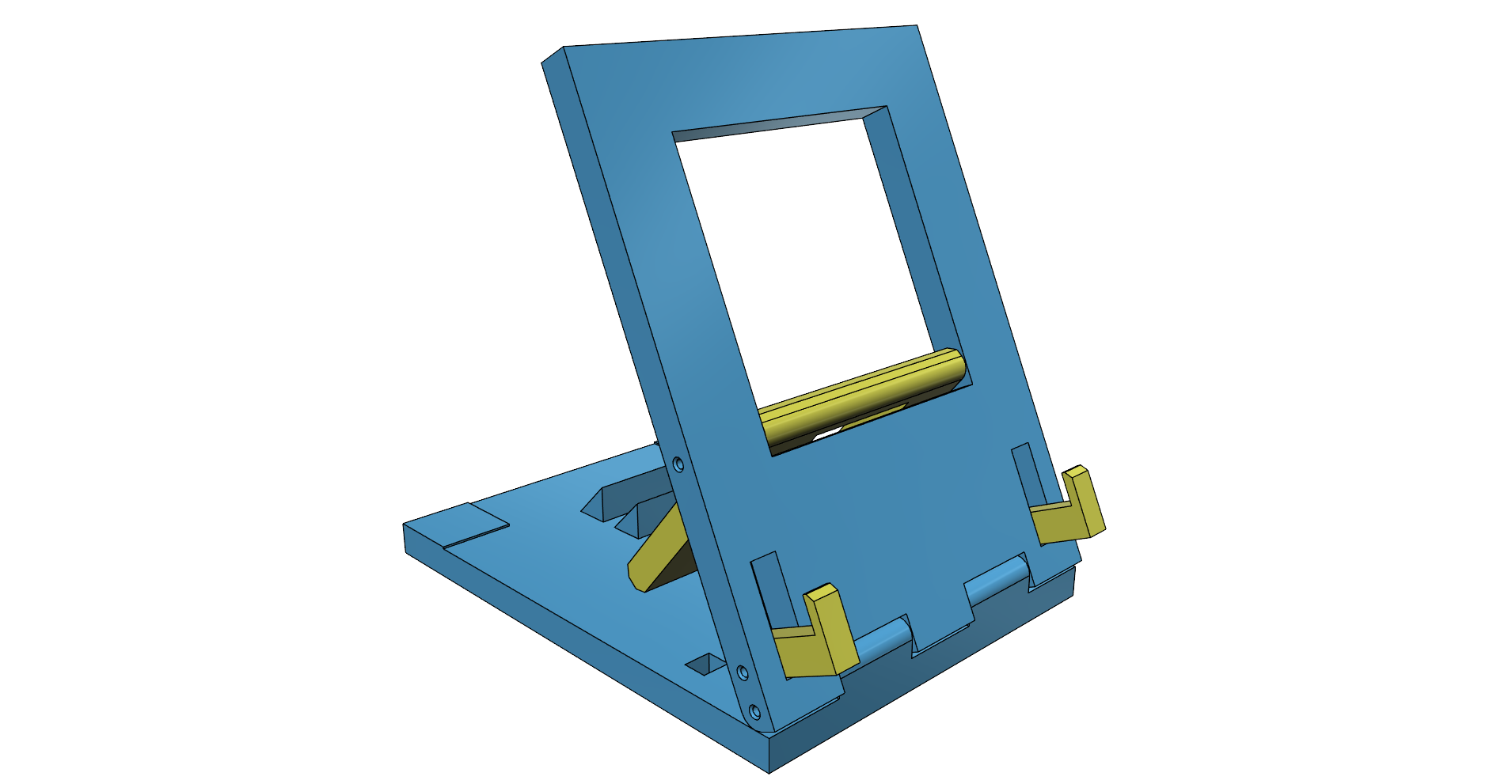 Tablet Stand Tablet Holder adjustable foldable, collapsible easy printable