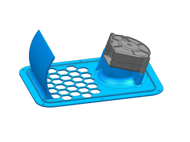 Qidi Plus 4 Rear Cover for 7530 blower