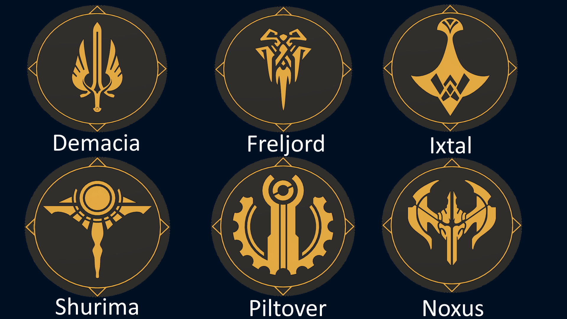 Swappable Coasters (League of Legends inspired)