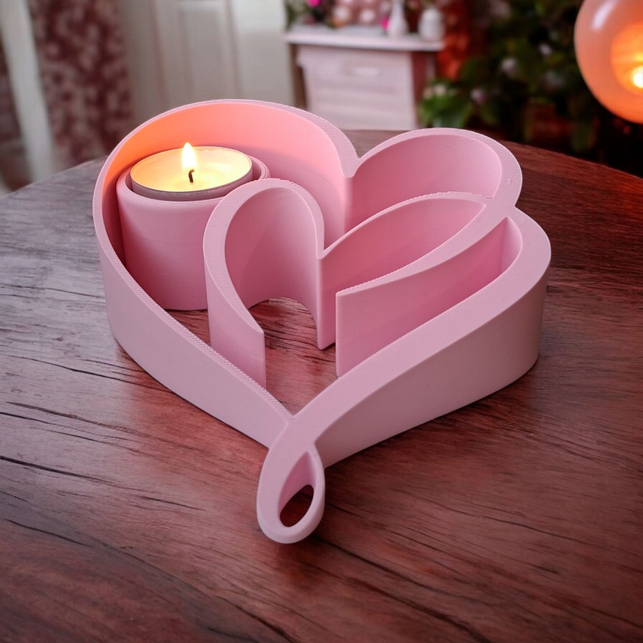 Tealight holder "Two Hearts" Valentine's Day Gift