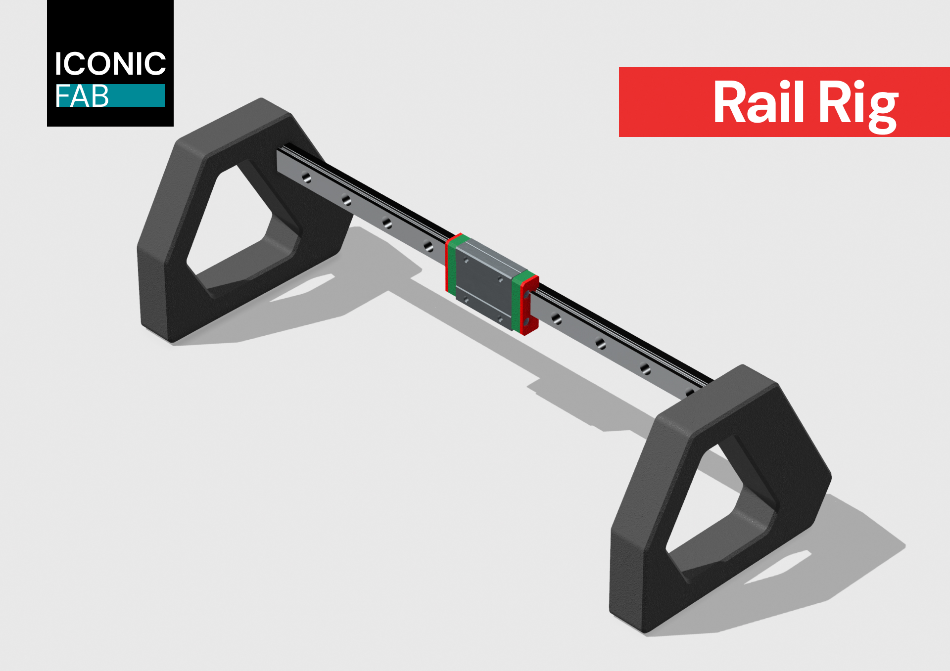 Rail Rig — DIY helper stand for 3D printer toolhead assembly and maintenance