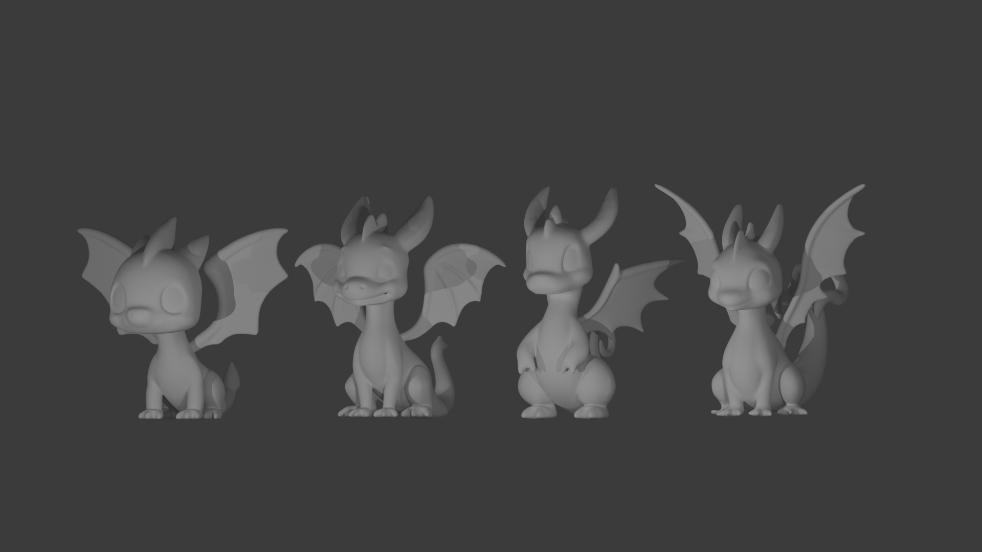 Cute dragons