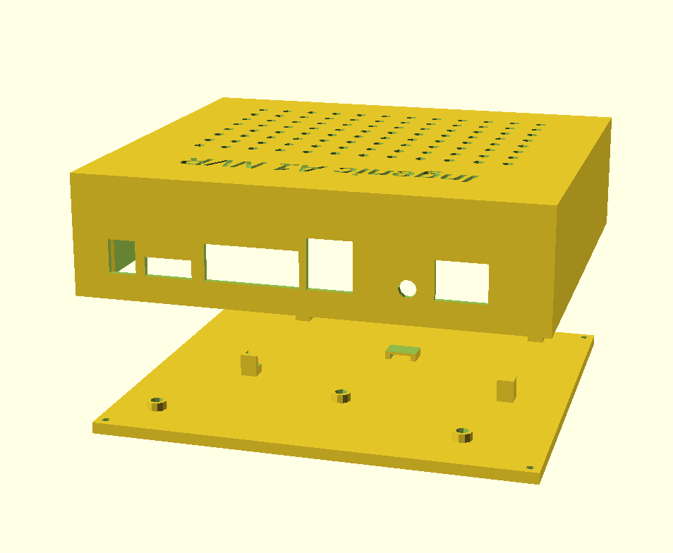 Ingenic A1 NVR case - new board layout