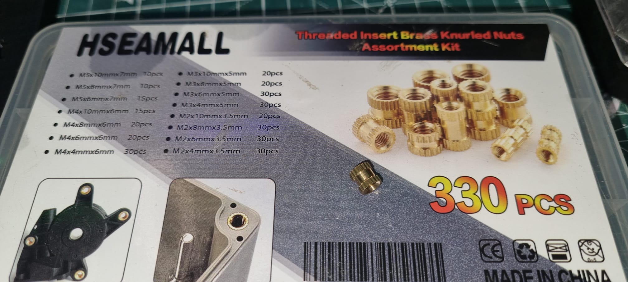 Miniatura 2 do modelo 3D Brass insert test card