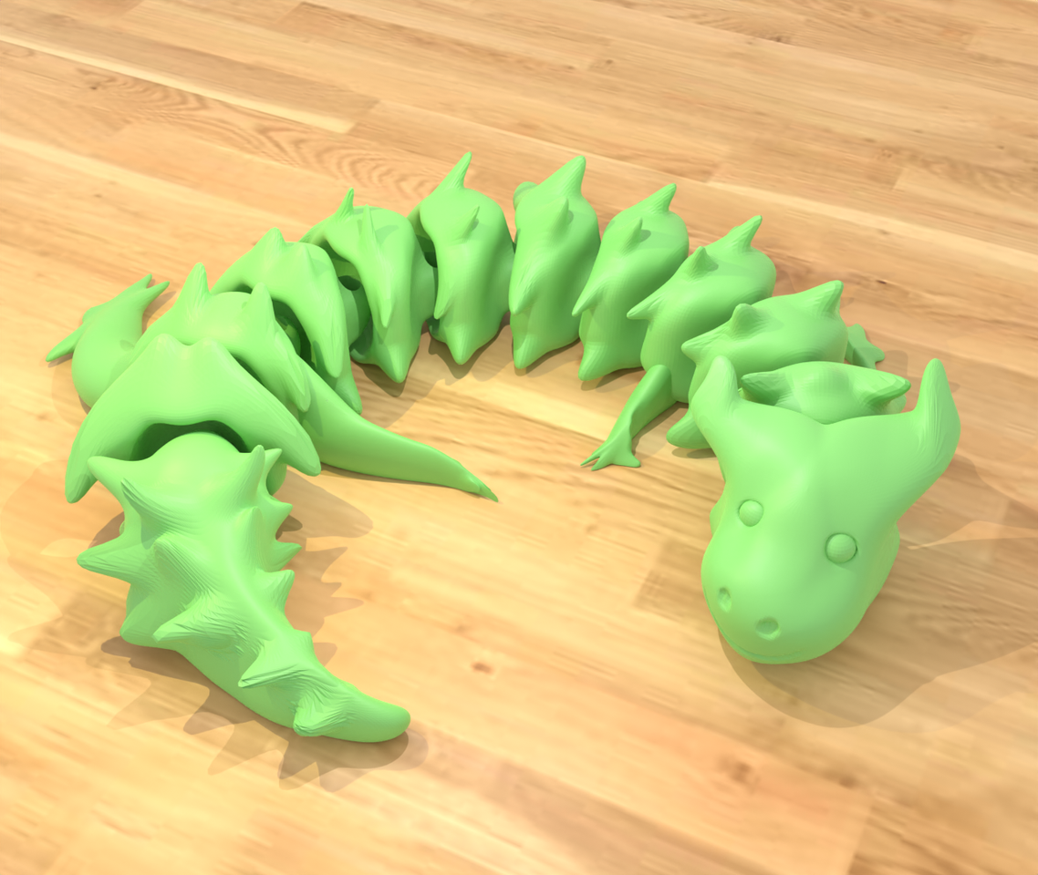 Yeşil Mafsallı Spike Dragon (Sadece Plastik Aparattır!!!)
