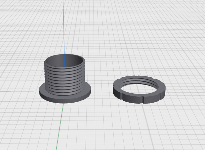 Bulkhead Passthrough/Connector with Nut