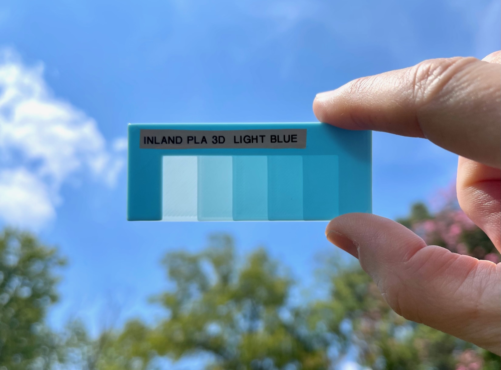 Filament Color and Transparency Swatch
