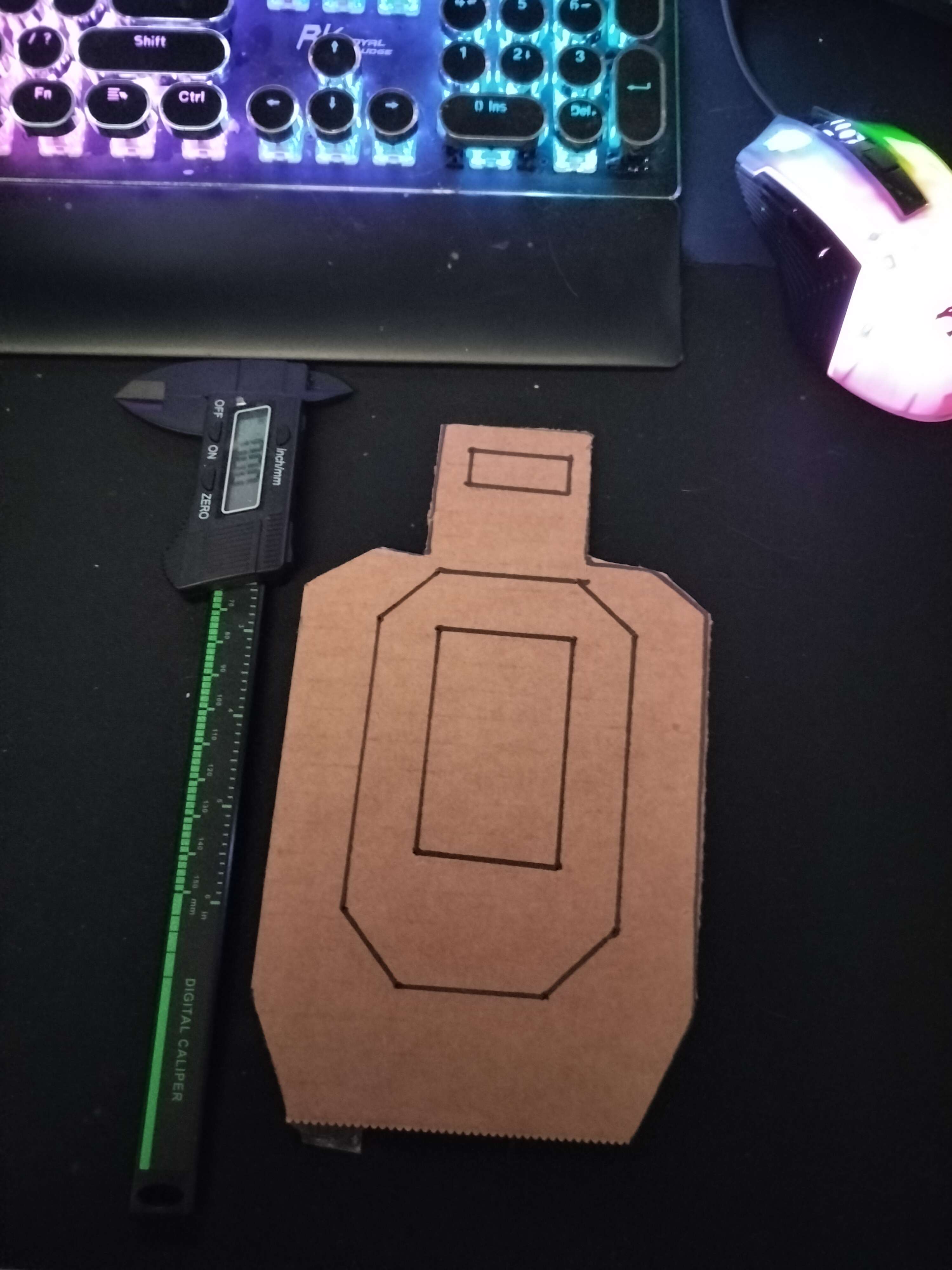 Miniatura 2 do modelo 3D Mini IPSC Target Template