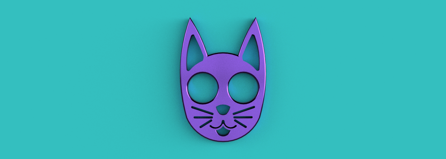 Cat Defense Keychain