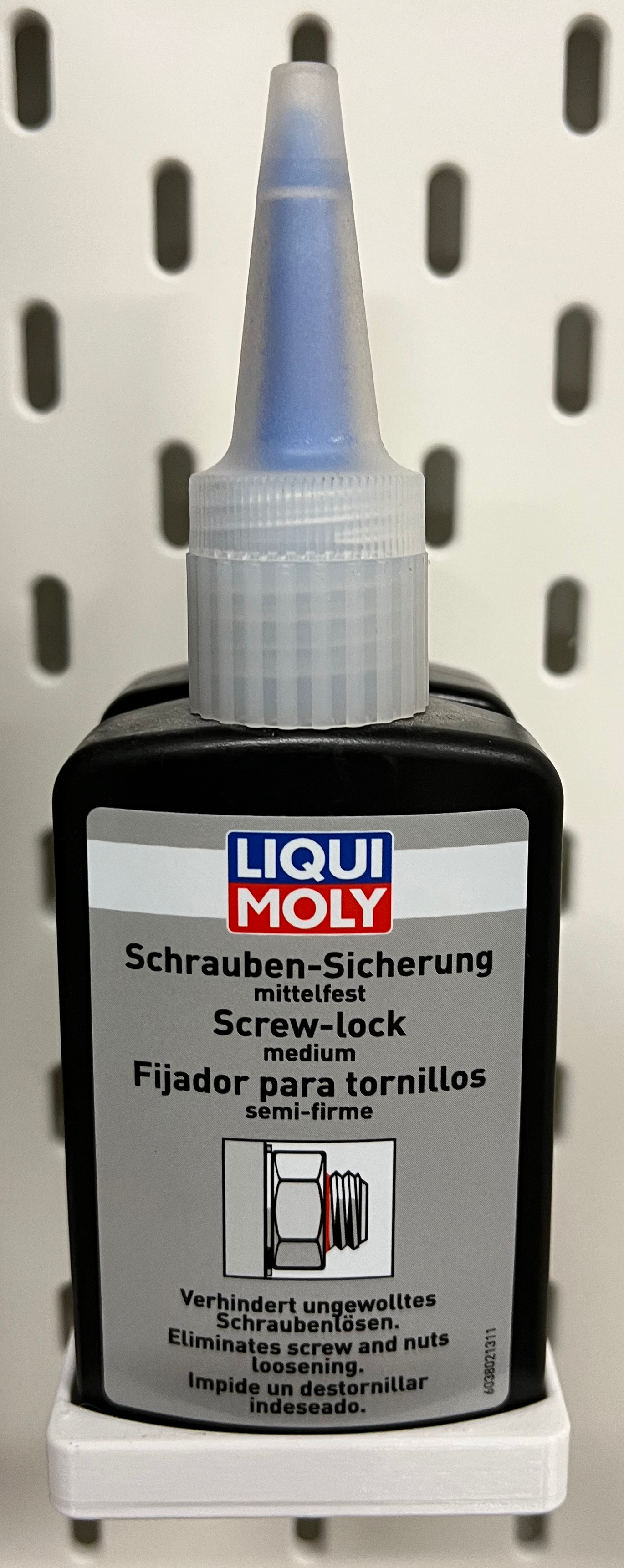 Skadis holder for Liqui Moly 50g adhesive bottles