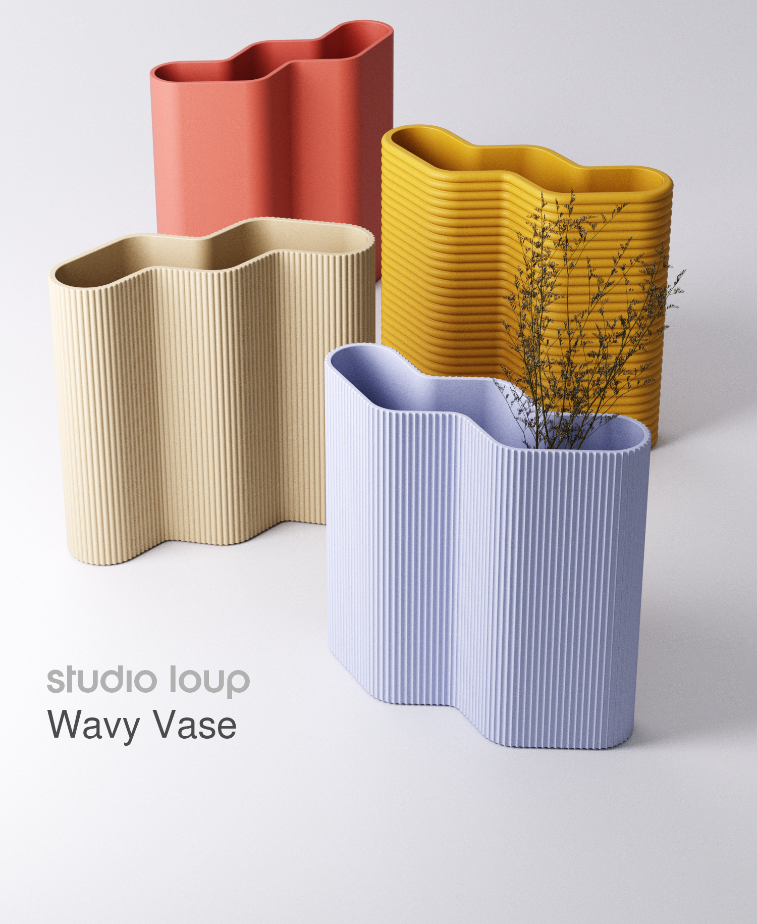 ZigZag Vase (4 Textures included)