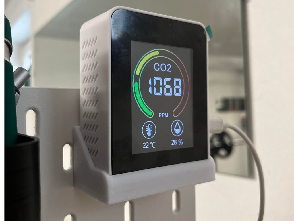 Ikea Skadis CO2 Detector / Sensor Holder