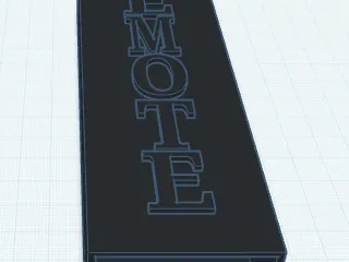 Remote holder for Roku