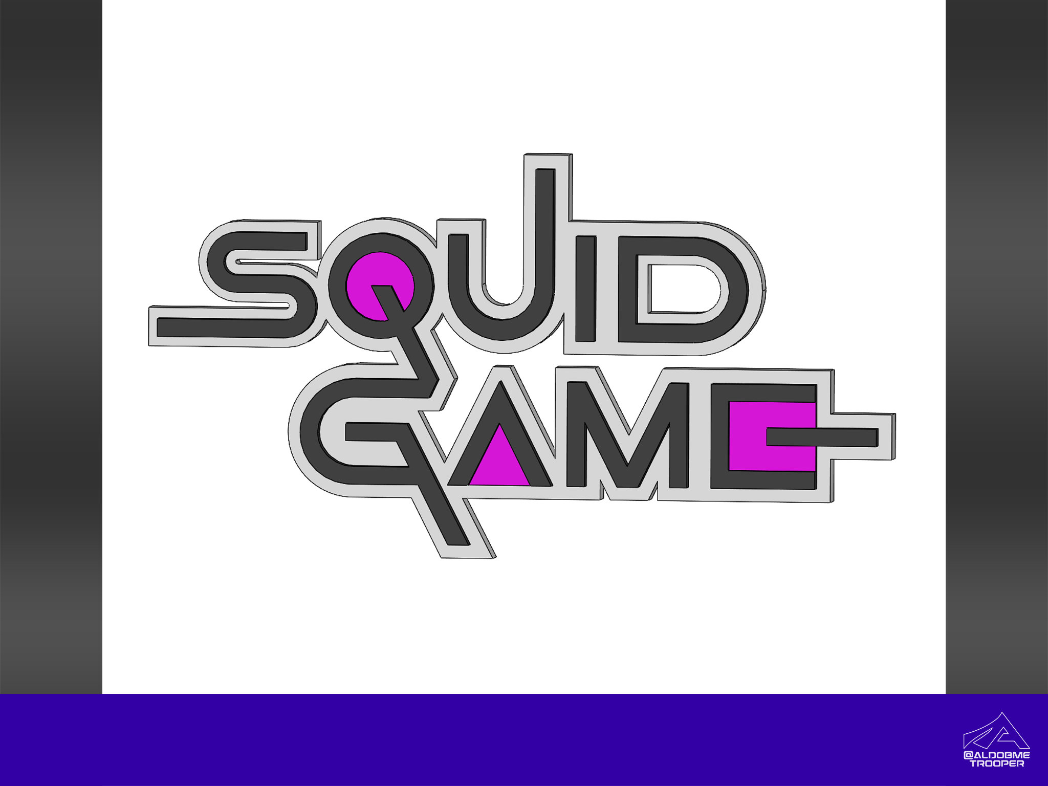 Squid Game 3D logo