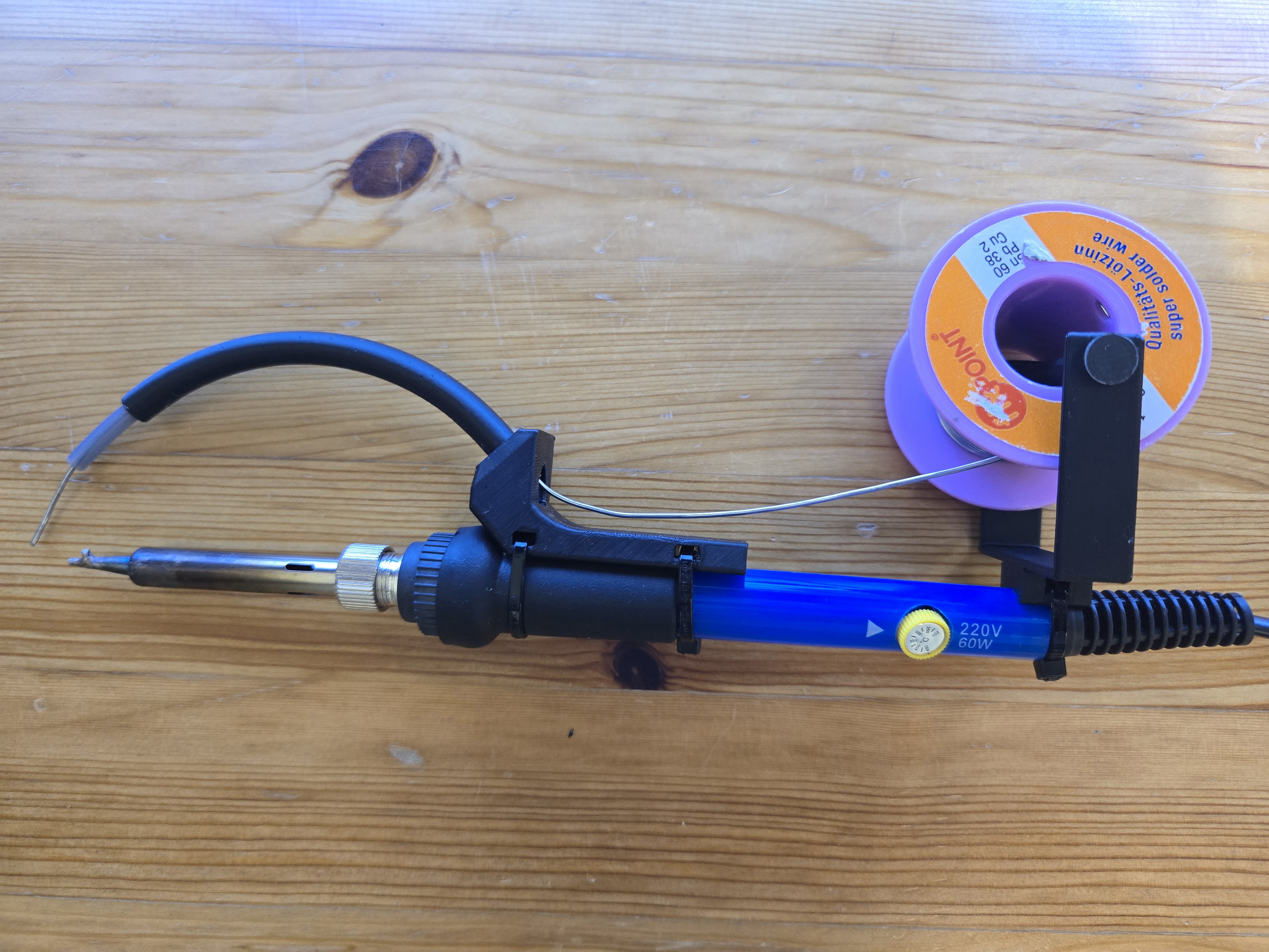Solder Pipe -> Holder for soldering coil - Halter für eine Lötspule