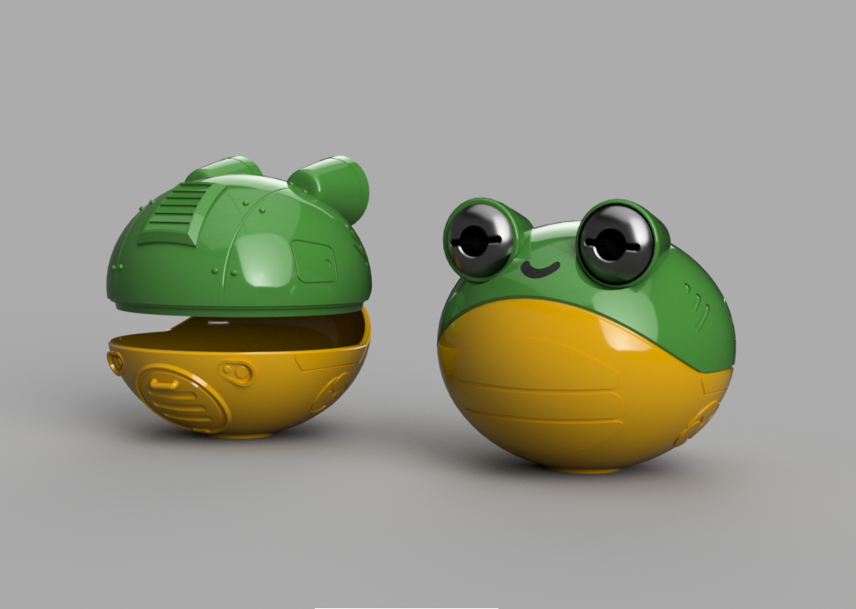 Frog Gashapon Capsule - Inspired by Kerounen
