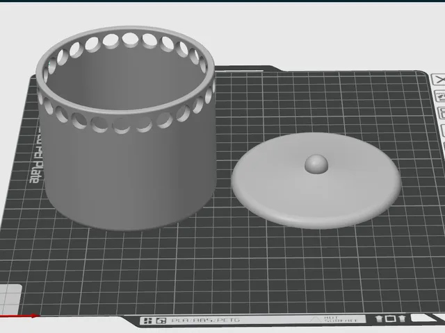 small round container box