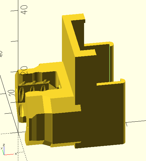 Zigbee coordinator holder for multiboard (parametric, openscad) — miniatura 2