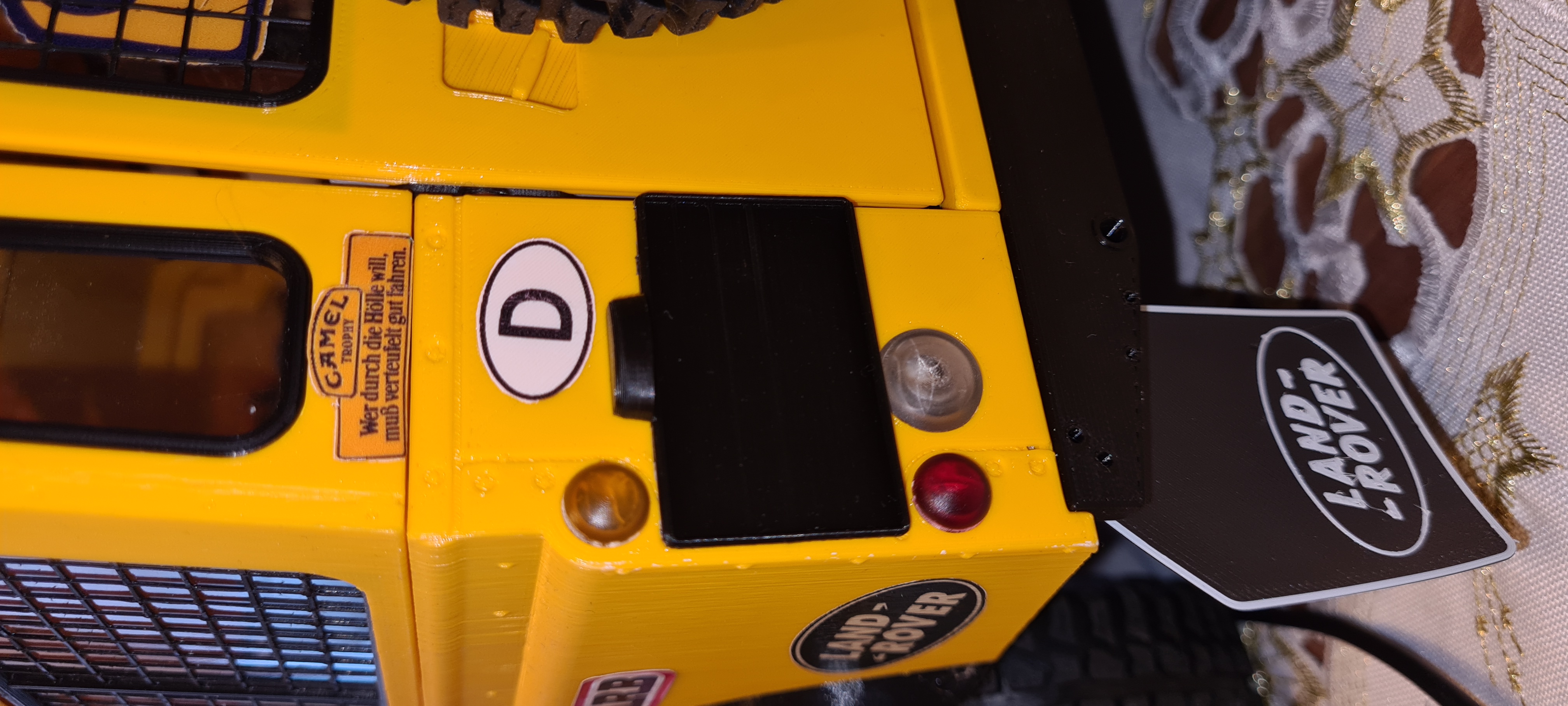 EU License Plate Holder for3DSets Landy