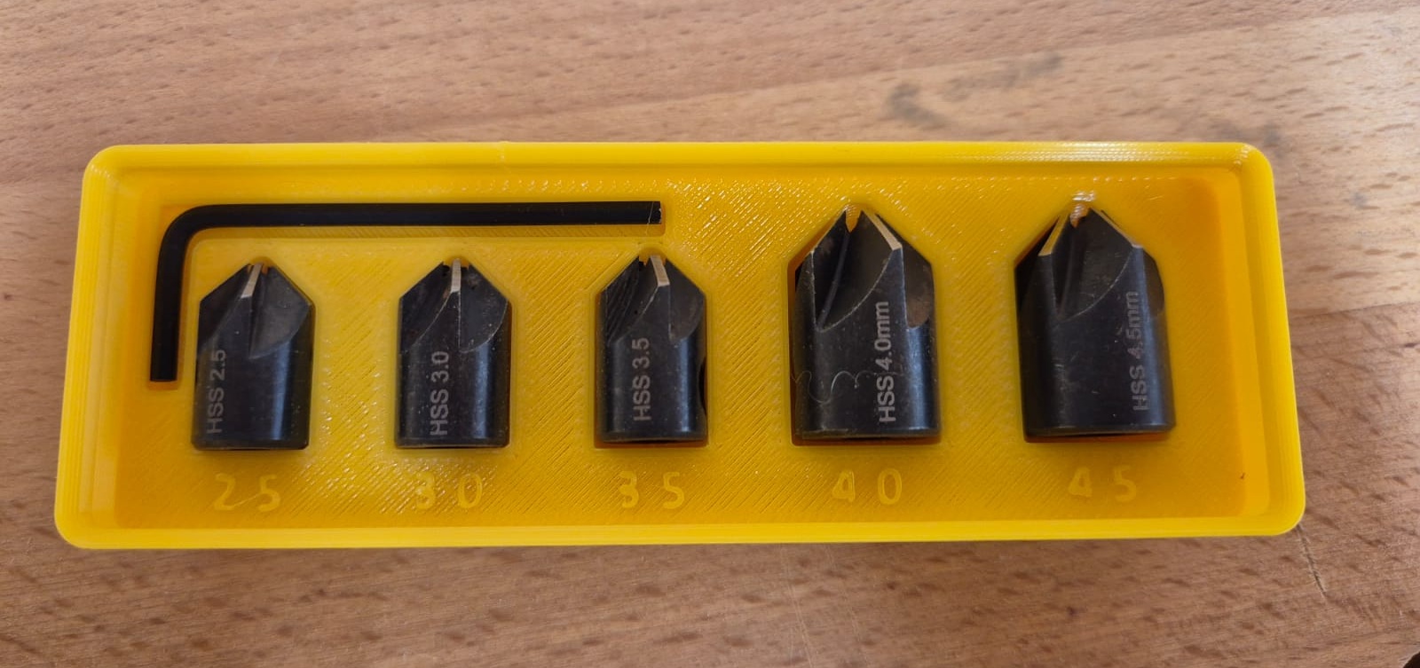 Gridfinity Countersink Set - ENT 2,5 - 4,5mm