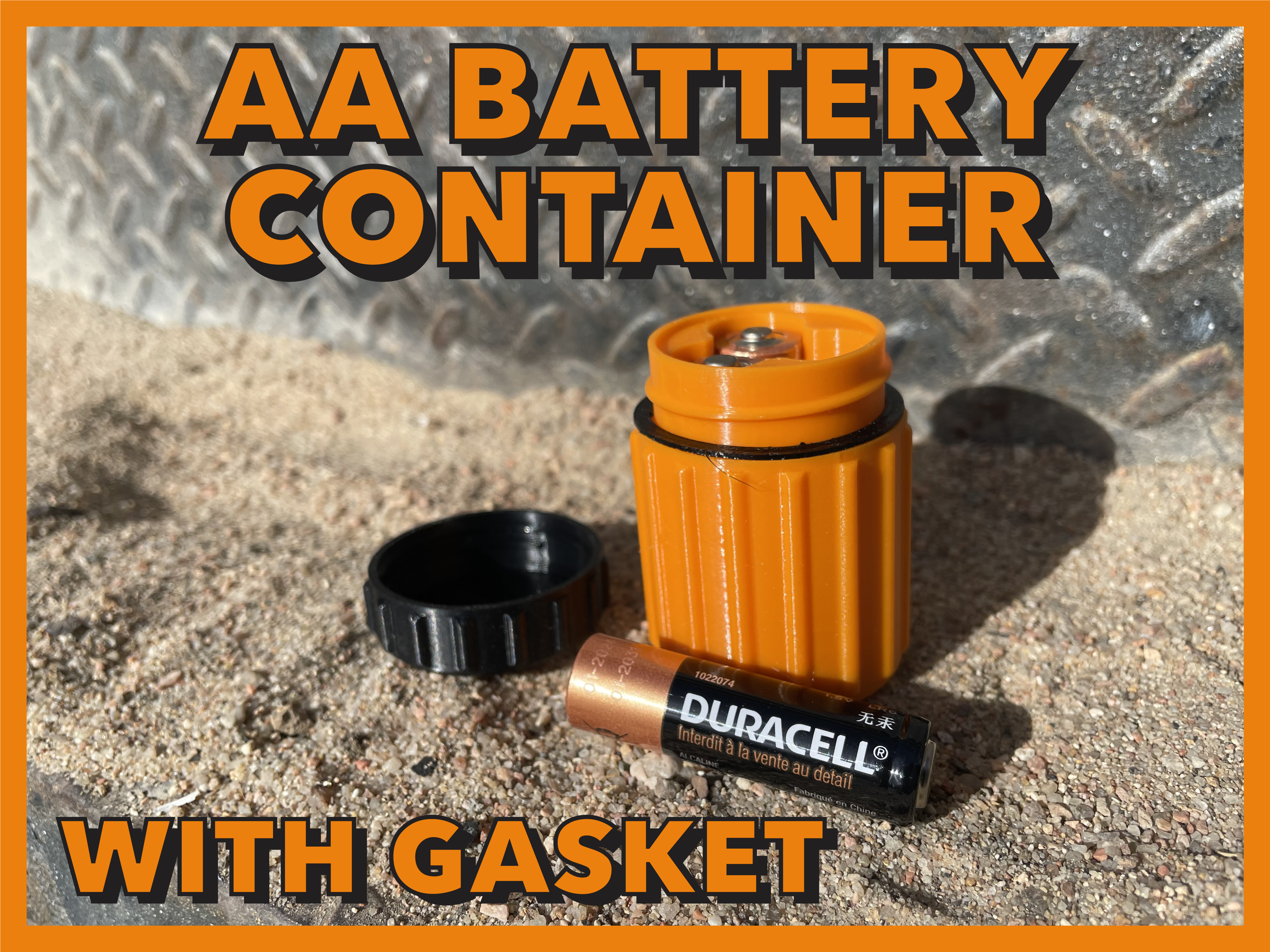 Rugged AA & AAA Battery Containers