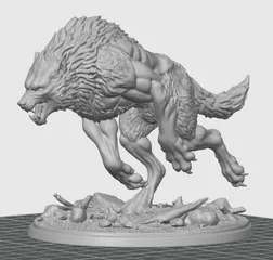 Wolf / Werewolf running