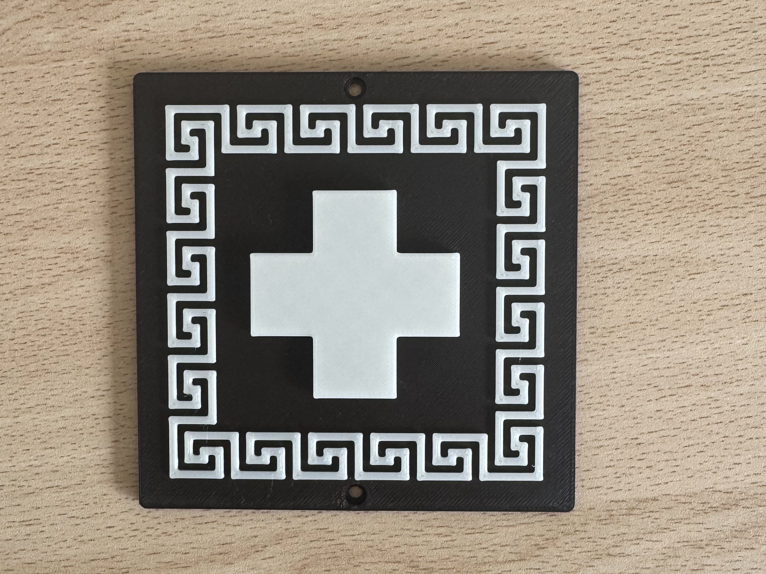 Red Cross Sign - Emergency Aid Plate