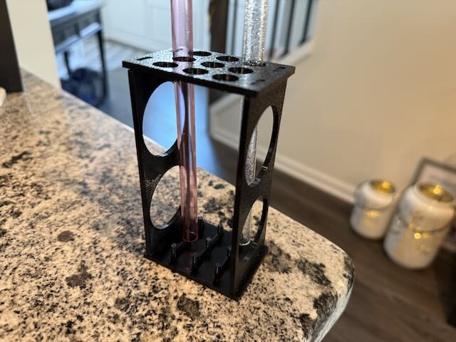 Glass Drinking Straws Dryer - made for larger straws