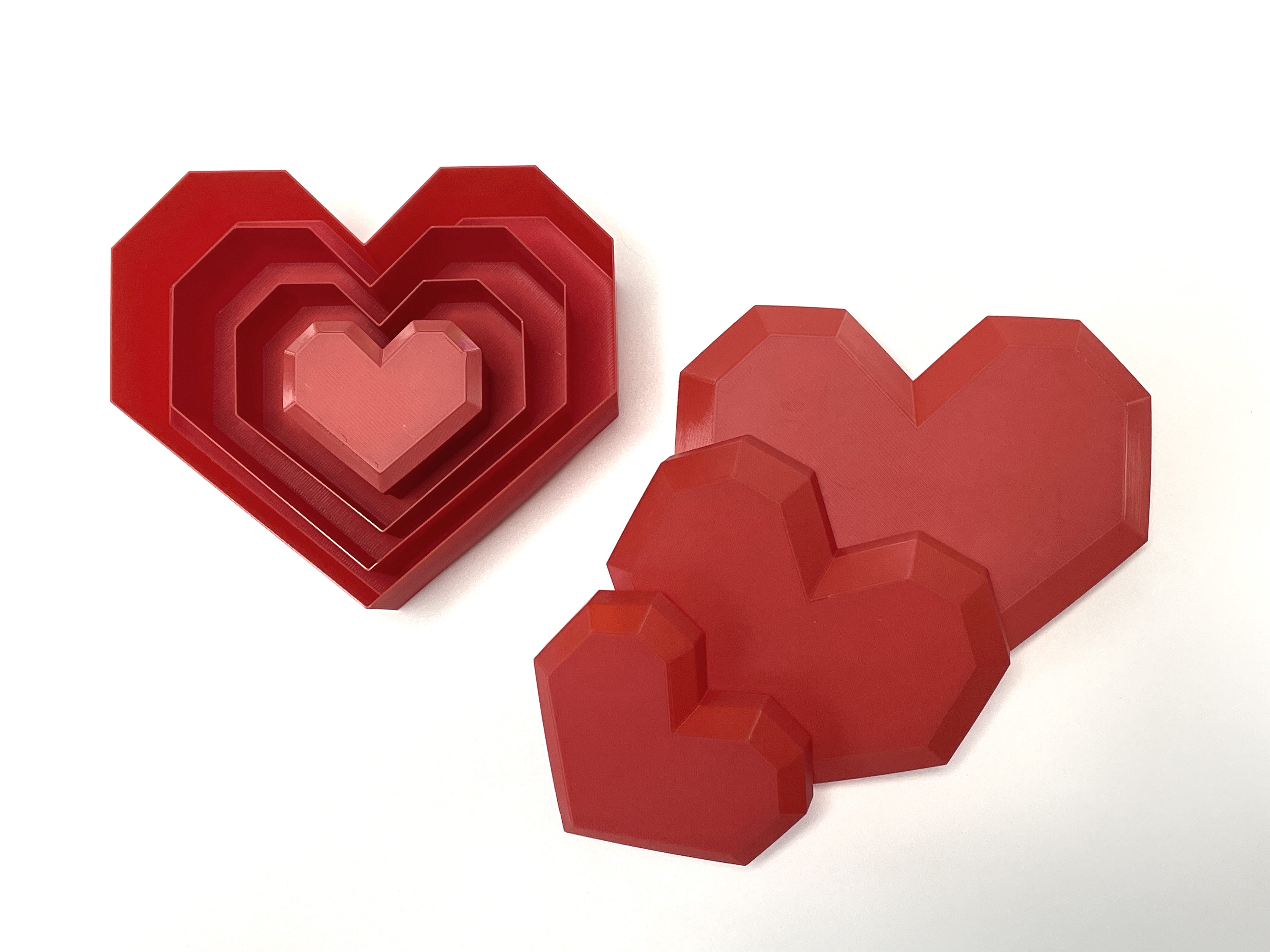Angular Heart Box (Vase Mode)