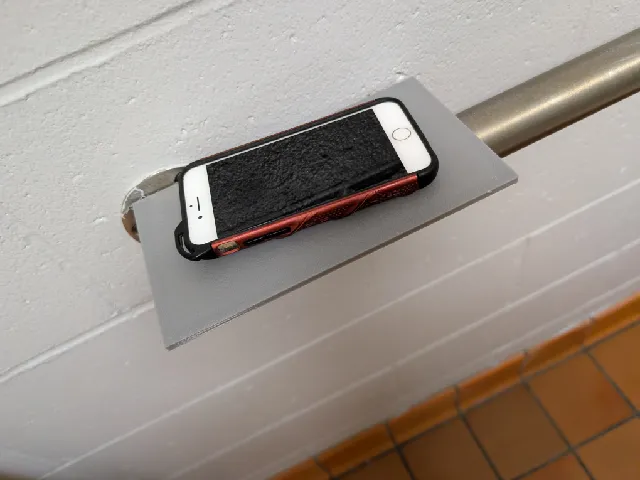 Phone shelf for assistance bar in Bathrooms