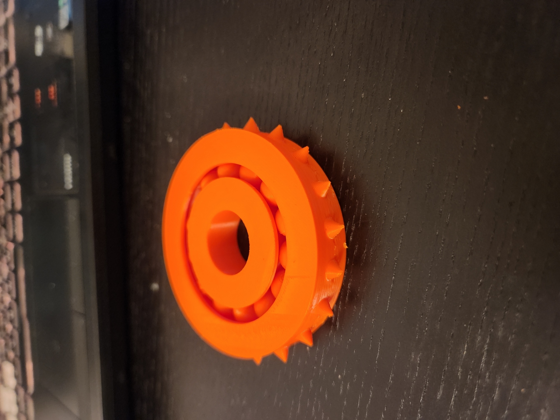 Ball Bearing Fidget with spikes and without