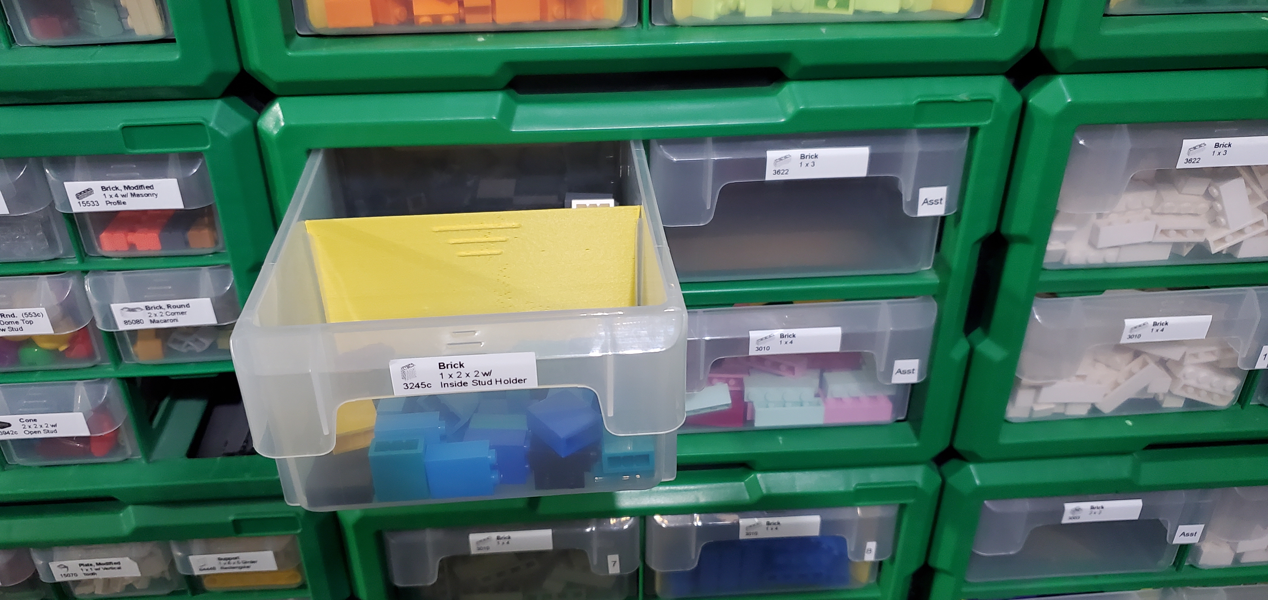 Steel Vision Interlocking Storage 4-Bin Horizontal Divider
