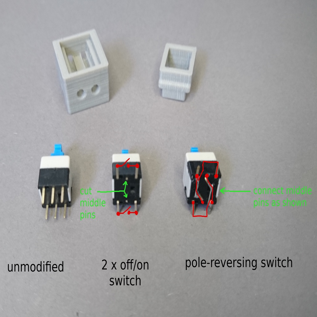 Miniatura 3 do modelo 3D fischertechnik small push button switch