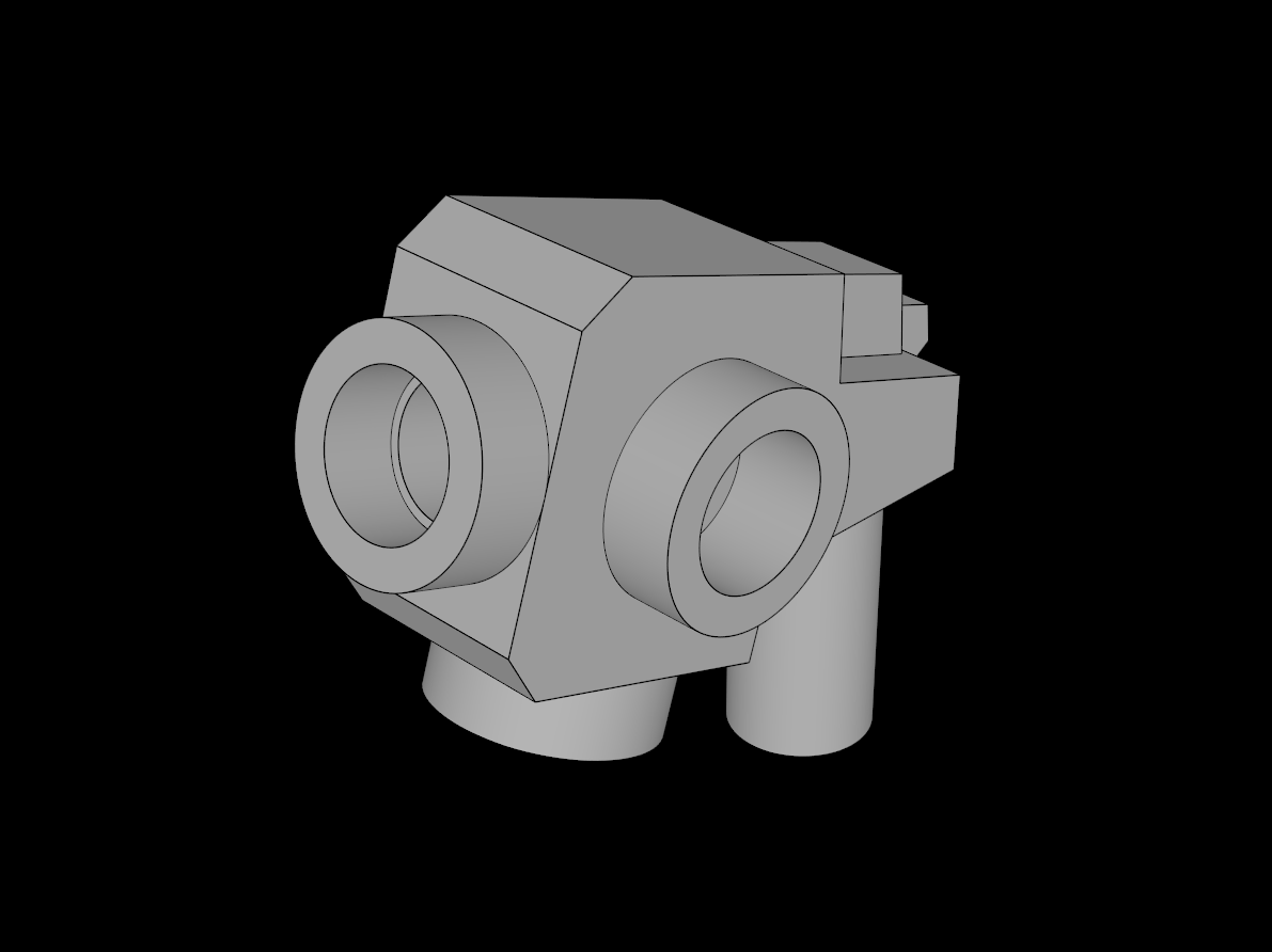 Lego Compatible (44709.dat) Minifig Gun Blaster with Studs on Sides, Bottom and Front
