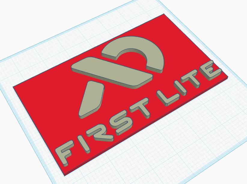 First Lite Logo Plate