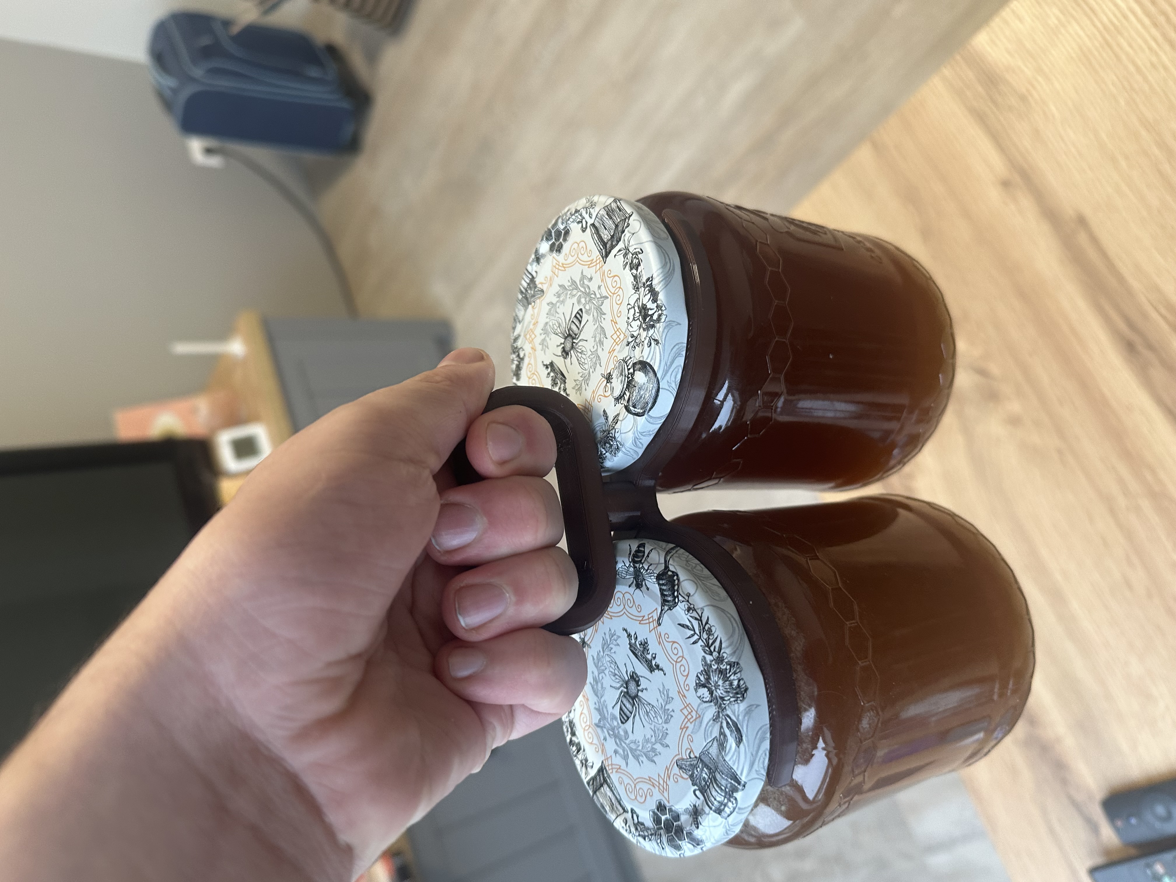 2 kavanoz tutucu (Sadece Plastik Aparattır!!!)