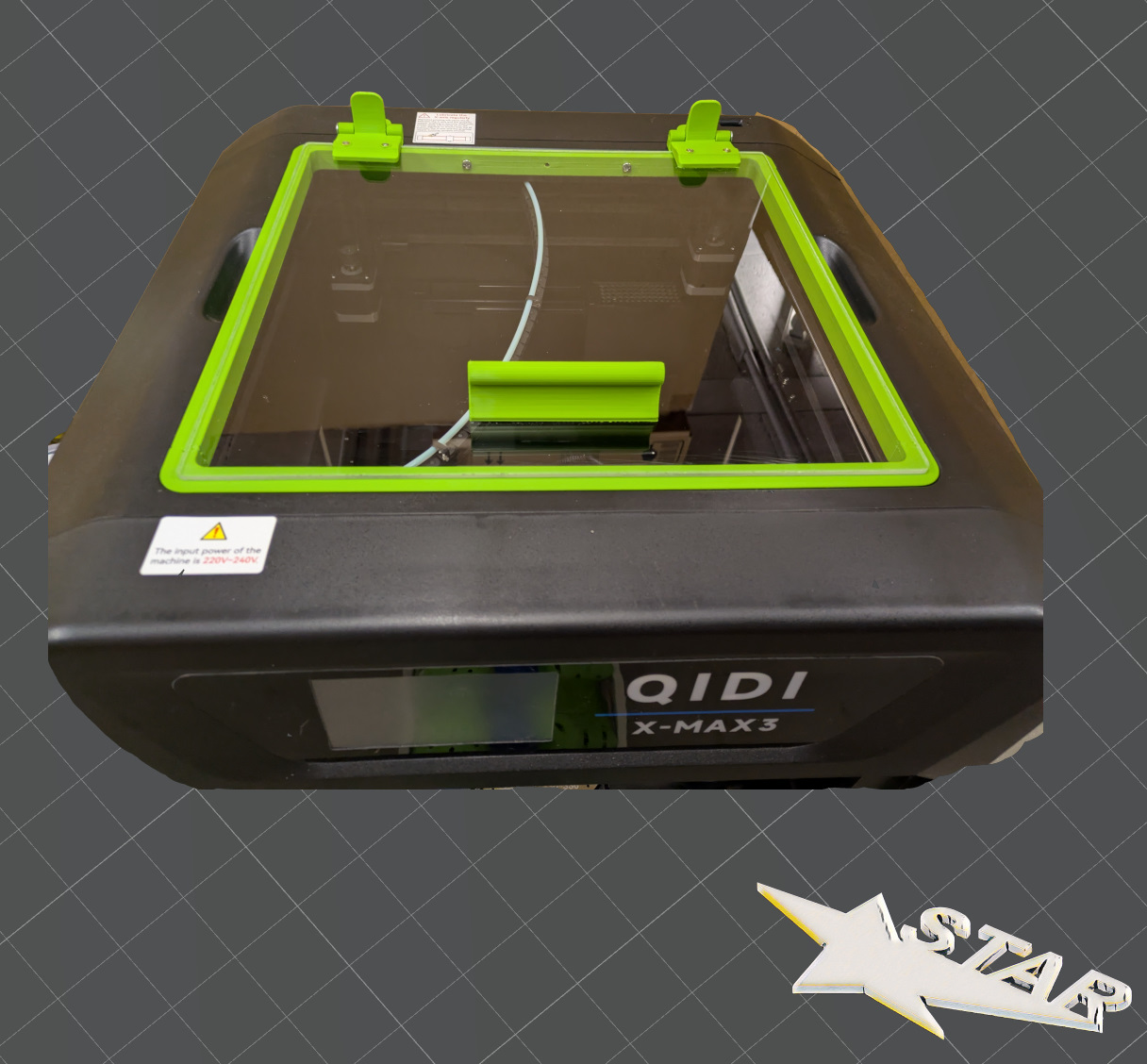 QIDI X-MAX 3 Deckel klappbar / hinged lid