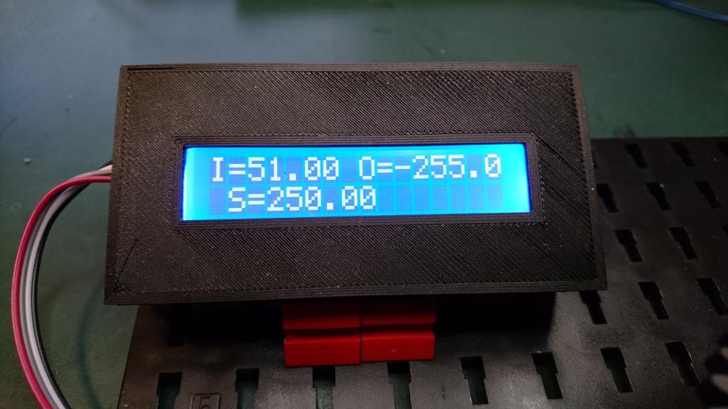 16x2 character display enclosure with I2C (Fischertechnik and standalone)