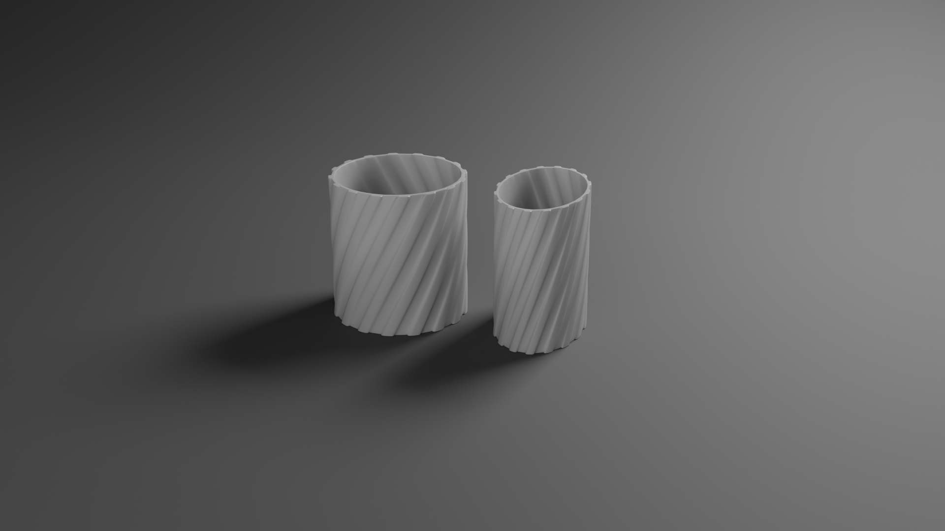Pencilholder spiral design