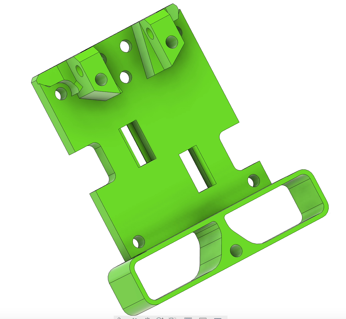 EVA 3 Ratrig Vcore 3.1 Tensionerless Backplate 3D model thumbnail