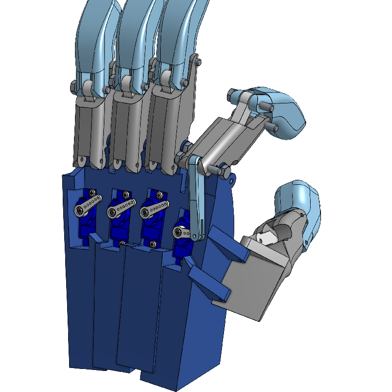 [BETA] Articulated Robotic hand - servo actuated by EvanRLD | Download ...