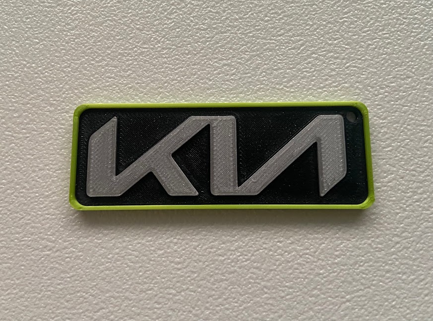 KIA Logo Keychain Single and Multimaterial