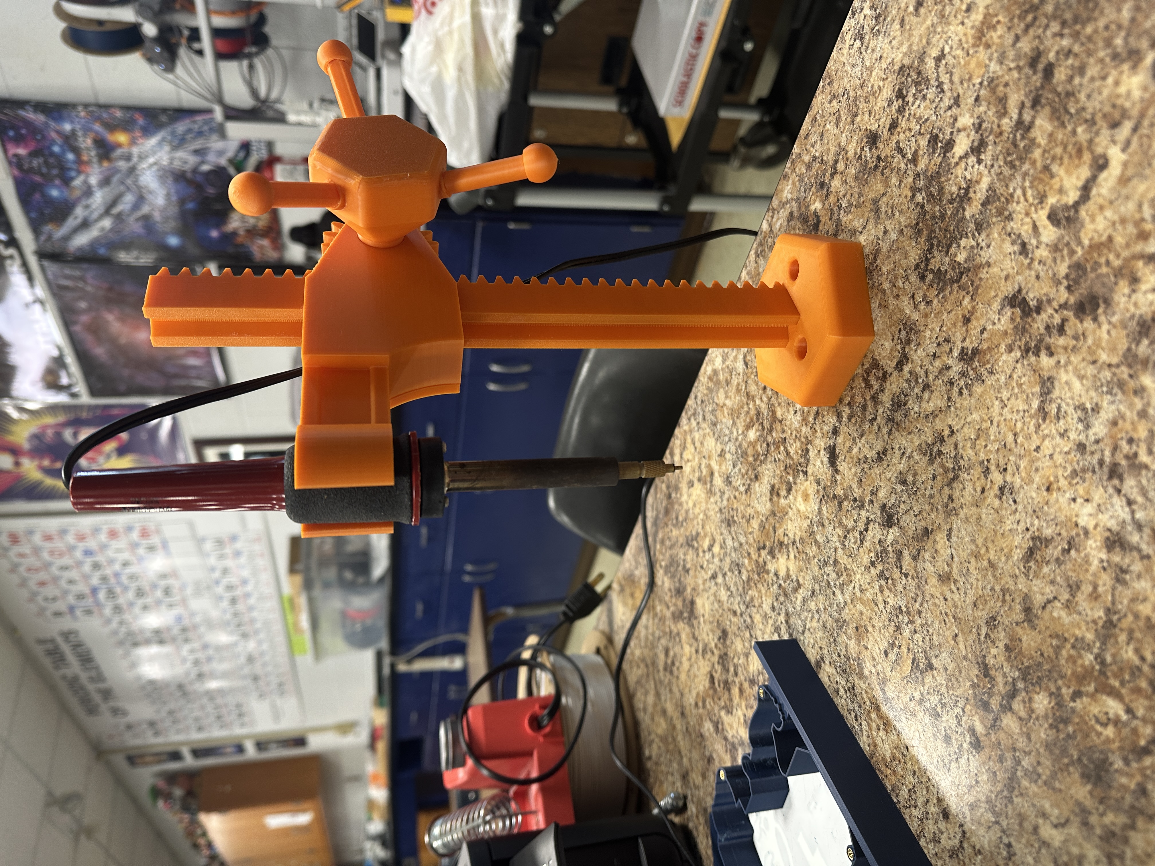 Carriage for Fully 3D Printed Heatset Press for Weller WLC100 Iron
