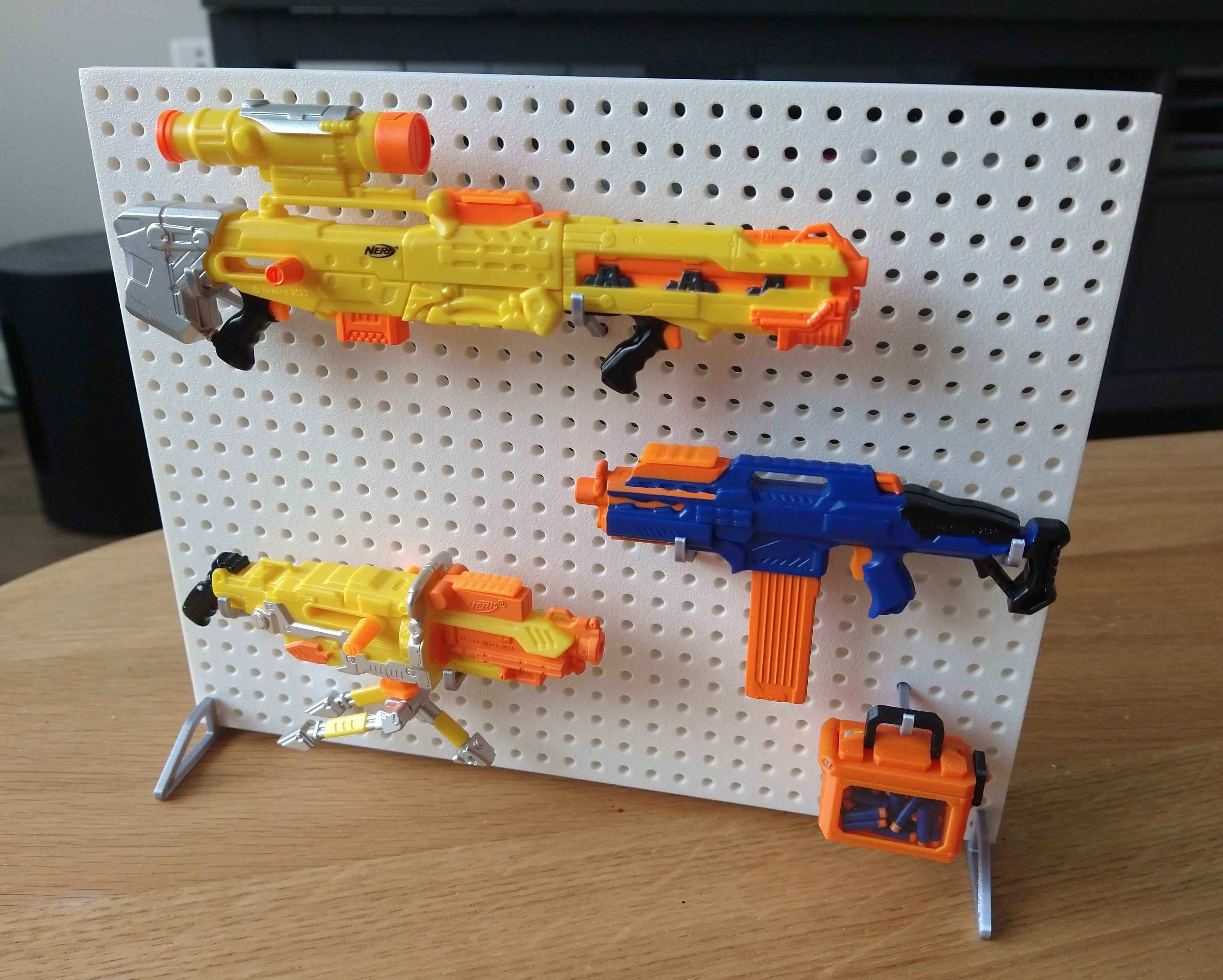 "World's Smallest" Nerf Blasters Display Wall