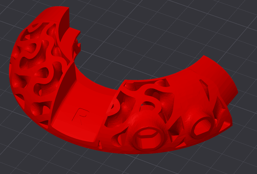 head(amame) v2 Gyroid TPMS Lattice Cone WITH MICROPHONE