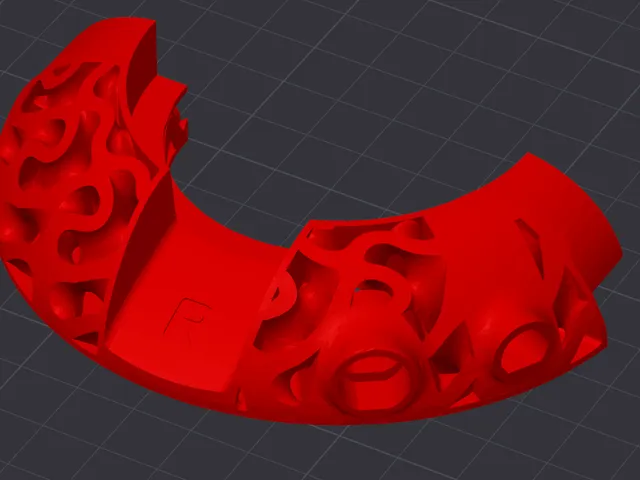 head(amame) v2 Gyroid TPMS Lattice Cone WITH MICROPHONE