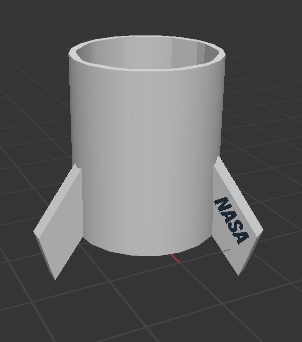 NASA pen holder