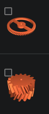 modified gears for motorized herringbone gearbox