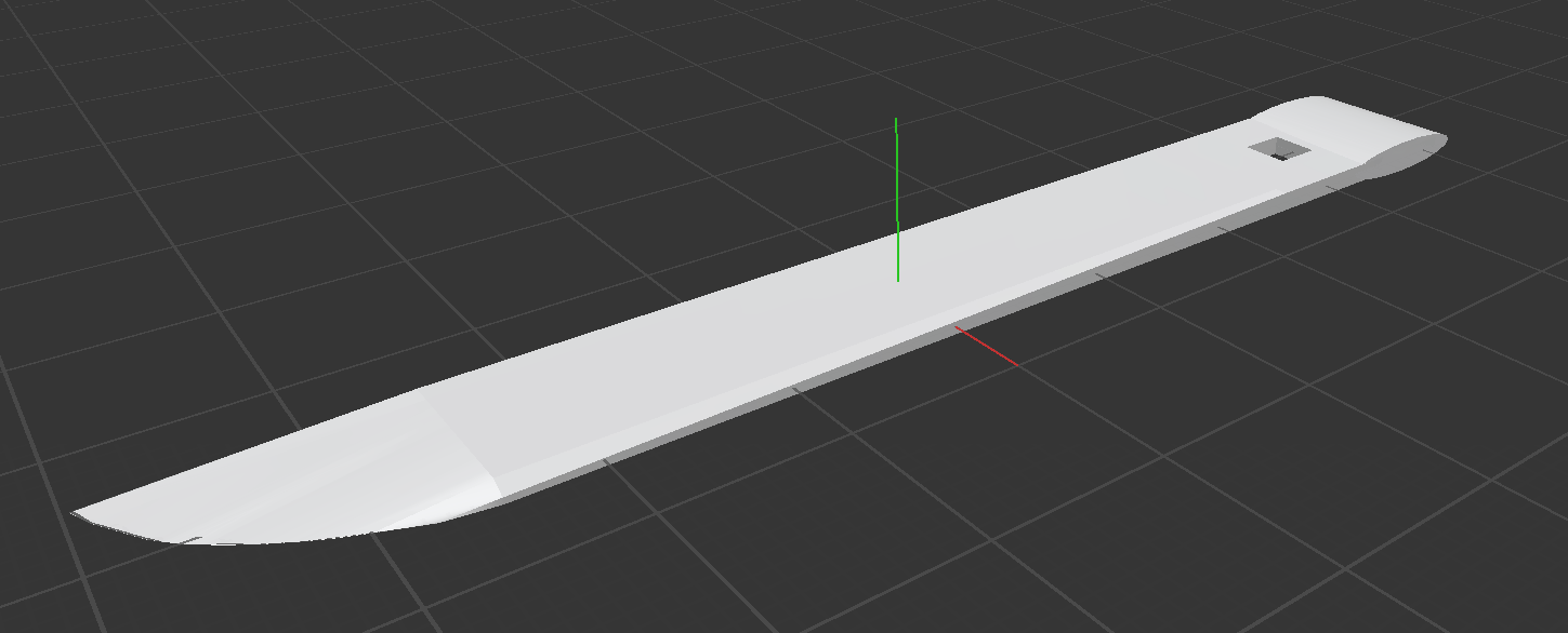 Clay modeling knife