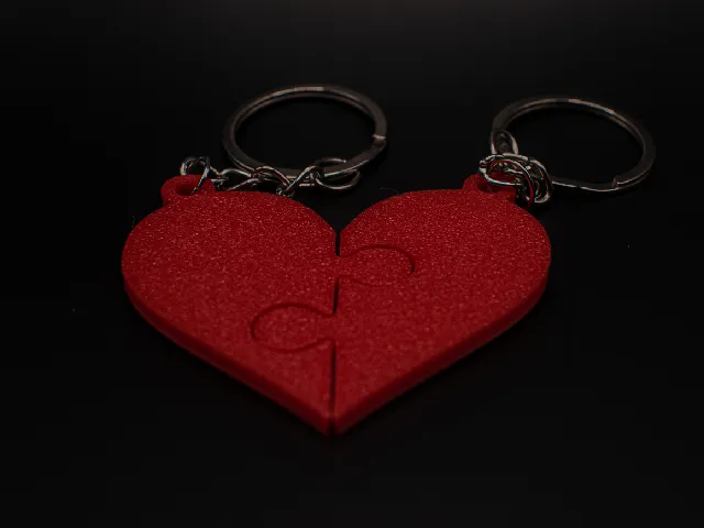 Valentine keychain puzzle
